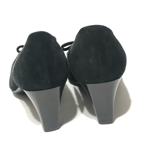 Laudadido Roma Black Suede Heels Handmade in Italy - Picture 5 of 7